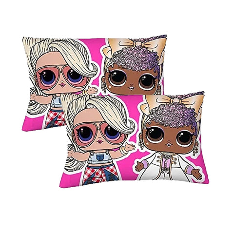 LOL Surprise Pillowcase LOL Rock Reversible Pillowcase for Kids - 20 X 30 Inch (2 Piece Pillow Case Only)