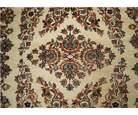 AHMEDANI Shab-E-Chiragan Exclusive Designed Area Rug Hand Knotted Wool Silk Carpet (6 X 4)'