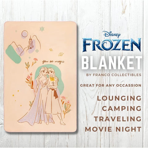 Frozen 2 (62" x 90") Multicolor Super Soft Micro Raschel Lightweight Cozy Throw Blanket