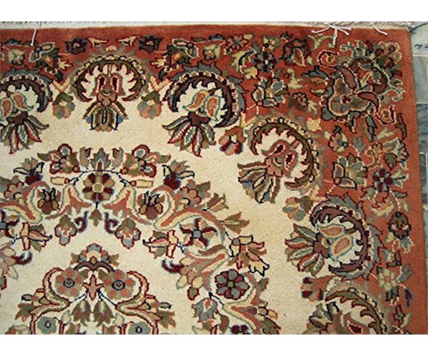AHMEDANI Shab-E-Chiragan Exclusive Designed Area Rug Hand Knotted Wool Silk Carpet (6 X 4)'