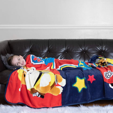 Paw Patrol Franco Kids Ultra Soft Micro Raschel Blanket 62 x 90 in