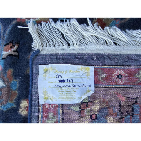 Al Ahmedani Linen Grey Floral Medallion Rectangle Area Rug Wonderful Design Wool Silk Hand Knotted Home Decor Indoor Carpet  (6.3 x 4)'
