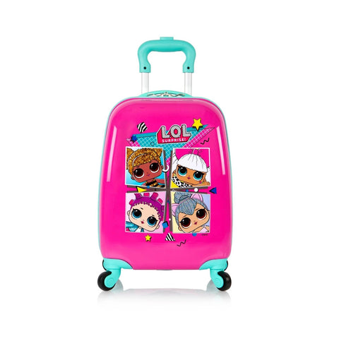 Hardside 18 Inch Spinner Luggage for Kids Travel Trolley Suitcase