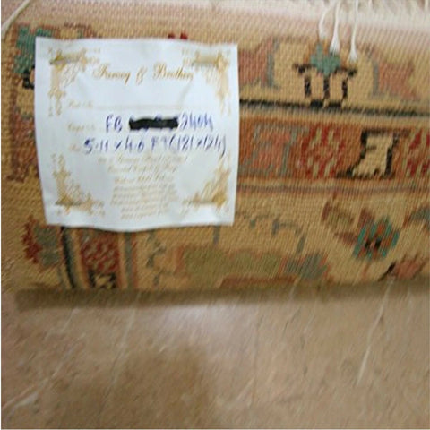 Exclusive Mehrab Floral Vaas Love Hand Knotted Area Rug Wool Silk Carpet (6 x 4)'