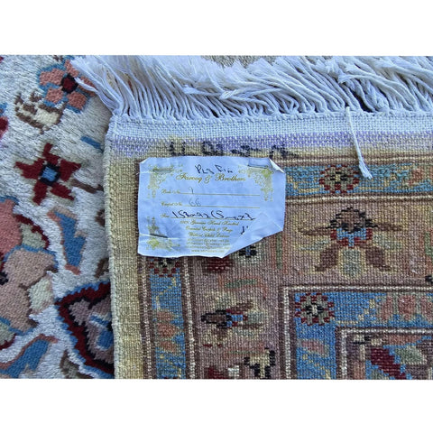 Al Ahmedani Linen Floral Rectangle Area Rug Wonderful Design Wool Silk Hand Knotted Home Decor Indoor Carpet (5 x 3)'