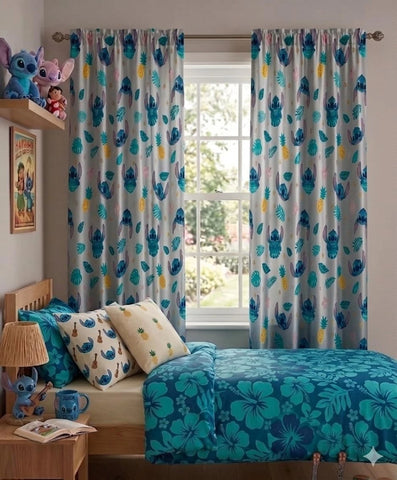 Lilo & Stitch Island Vibes Room Window 2 Panels(42X63)"