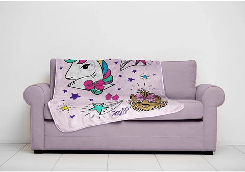 Jay Franco JoJo Siwa Reach for the Stars Throw Blanket 60x46 Microfiber Kids