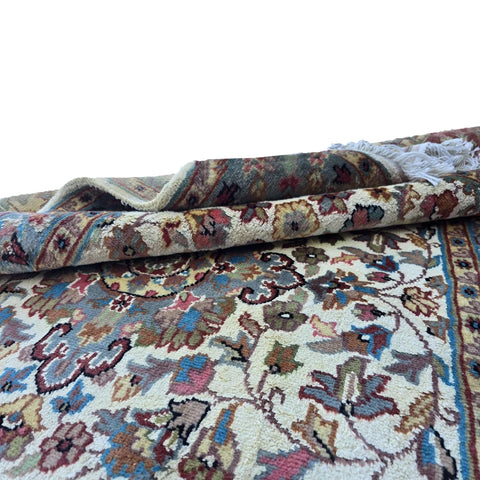 Al Ahmedani Linen Floral Medallion Rectangle Hand Knotted Area Rug Wonderful Design Home Decor Wool Silk Indoor Carpet (5.0 x 3.0)'