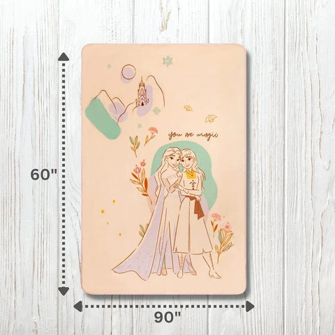Frozen 2 (62" x 90") Multicolor Super Soft Micro Raschel Lightweight Cozy Throw Blanket