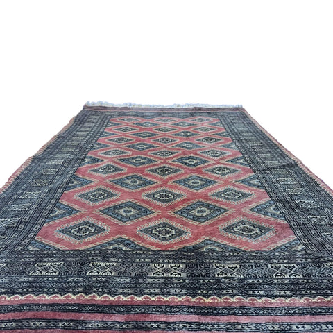 Al Ahmedani Linen Floral Jaldar Hand Knotted Rectangle Area Rug Wonderful Design Home Decor Wool Silk Indoor Carpet (6.3 x 4.4)'