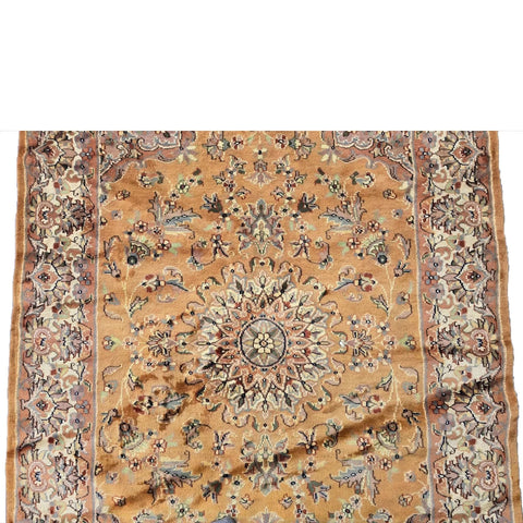 Al Ahmedani Linen Sun Floral Rectangle Area Rug Wonderful Design Wool Silk Hand Knotted Home Decor Indoor Carpet (6.3 x 4.2)'