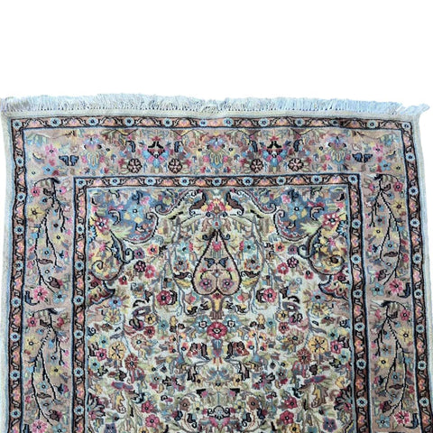 Al Ahmedani Linen Tree of life Jungle Birds Rectangle Area Rug Wonderful Design Wool Silk Hand Knotted Home Decor Indoor Carpet (6 x 4)'