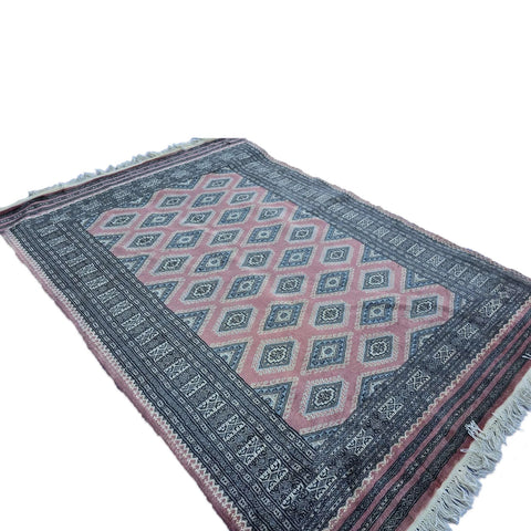 Al Ahmedani Linen Floral Jaldar Hand Knotted Rectangle Area Rug Wonderful Design Home Decor Wool Silk Indoor Carpet (6.3 x 4.4)'