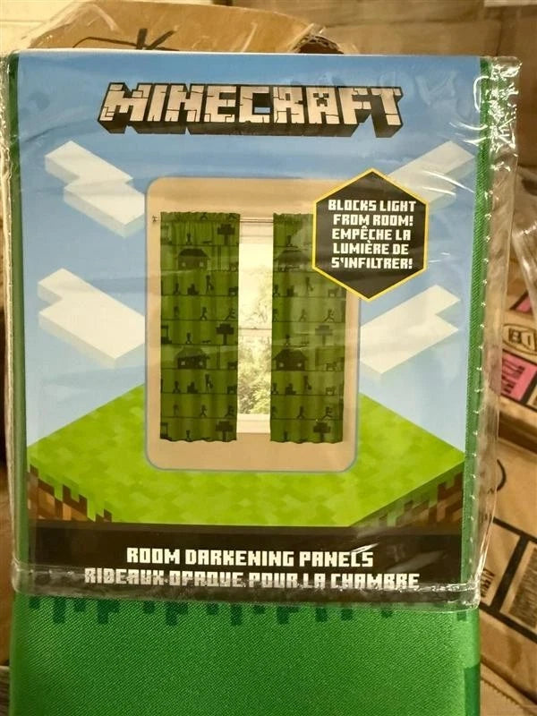 Minecraft Room Darkening Window Panels for Kids 2 Panels - 41