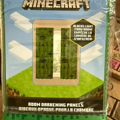 Minecraft Room Darkening Window Panels for Kids 2 Panels - 41