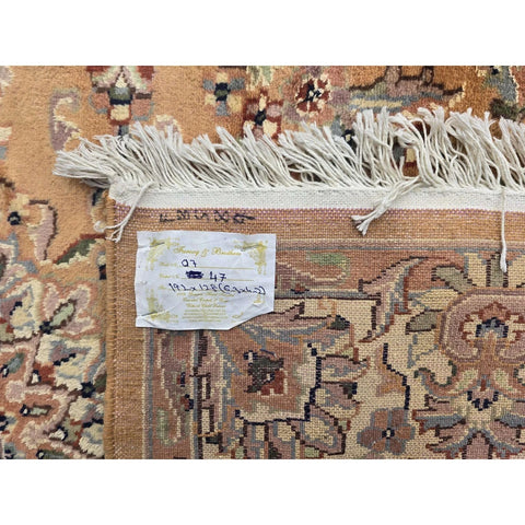Al Ahmedani Linen Sun Floral Rectangle Area Rug Wonderful Design Wool Silk Hand Knotted Home Decor Indoor Carpet (6.3 x 4.2)'
