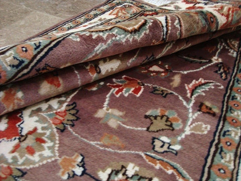 Awesome Floral Medallion Rectangle Area Rug Hand Knotted Wool Silk Carpet (6 x 4)'