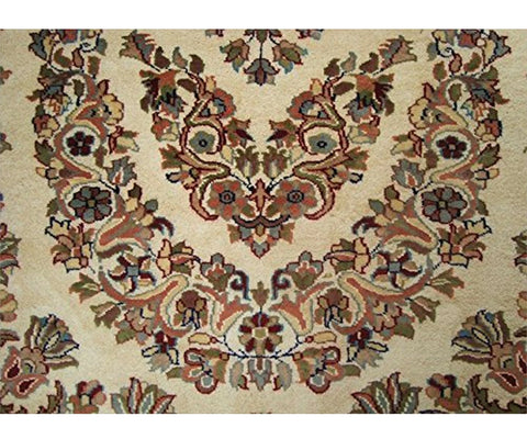 AHMEDANI Shab-E-Chiragan Exclusive Designed Area Rug Hand Knotted Wool Silk Carpet (6 X 4)'