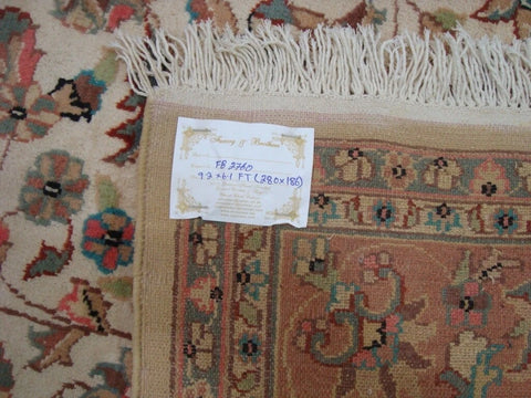 Exclusive Moon Medallion Floral Oriental Area Rug Hand Knotted Wool Silk Carpet (9 x 6)'