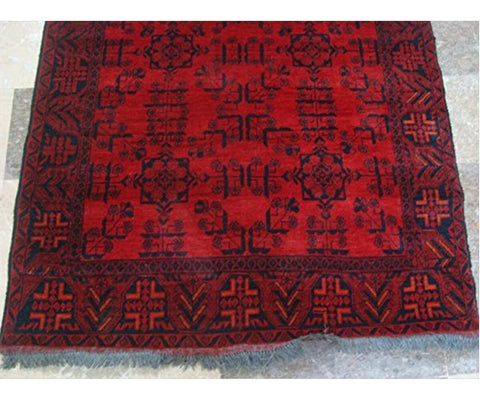 Exclusive Afghan Khal Muhamadi Designed Rectangle Area Rug Hand Knotted Wool Carpet (6.1 x 4.3)'