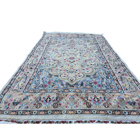 Al Ahmedani Linen Tree of life Jungle Birds Rectangle Area Rug Wonderful Design Wool Silk Hand Knotted Home Decor Indoor Carpet (6 x 4)'