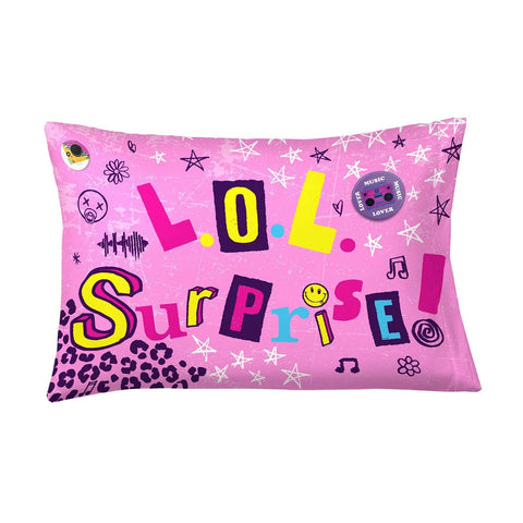 LOL Surprise Pillowcase LOL Rock Reversible Pillowcase for Kids - 20 X 30 Inch (2 Piece Pillow Case Only)