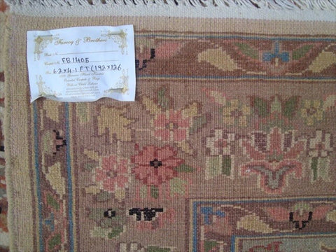 Bird Love Tree Life Exclusive Designed Area Rug Hand Knotted Silk Wool Carpet (6 x 4)'