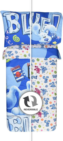 Blue's Clues Toddler Bedding Set 3 Piece Sheet Set for Kids With Reversible Comforter