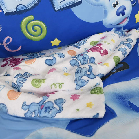 Blue's Clues Toddler Bedding Set 3 Piece Sheet Set for Kids With Reversible Comforter