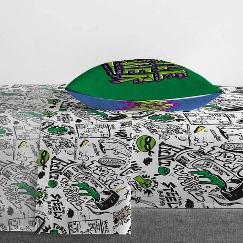 Teenage Mutant Ninja Turtles Soft & Cozy 3-Piece Twin Bedding Sheet Set for Kids