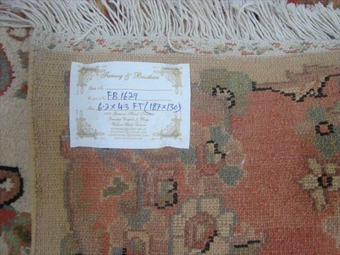 Love Birds Baagh Garden Peace Live Animals Area Rugs Hand Knotted Wool Silk Carpet (6 x 4)'