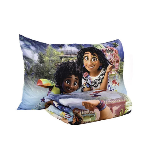 Disney Encanto 2-Piece Multicolor Toddler Bedding Set including Comforter and Pillowcase for Kids