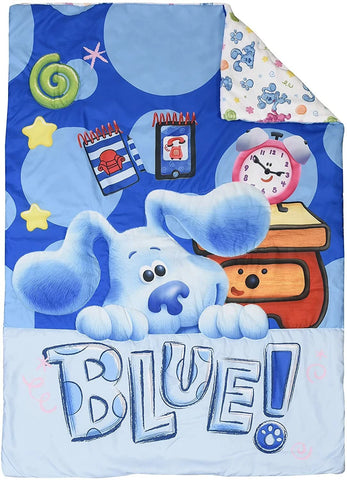 Blue's Clues Toddler Bedding Set 3 Piece Sheet Set for Kids With Reversible Comforter