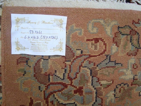 AHMEDANI Shab-E-Chiragan Exclusive Designed Area Rug Hand Knotted Wool Silk Carpet (6 X 4)'