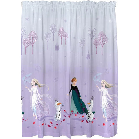 Frozen 2 Element Dance Window Curtain Panels for Kids Room - 41" (W) x 63" (L) - 2 Panels