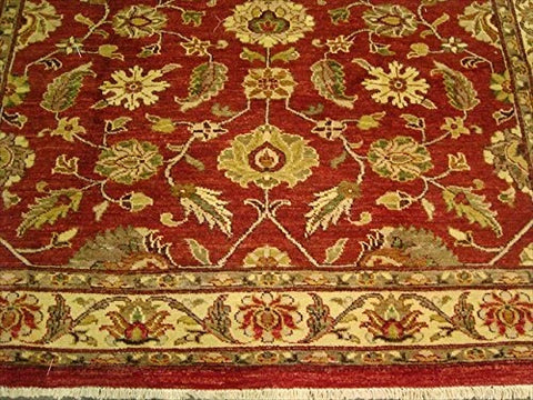 Exclusive Rare Chobi Mahal Zeigler Vege Dyed Traditional Area Rug Hand Knotted Carpet (9.7 x 7.11)'