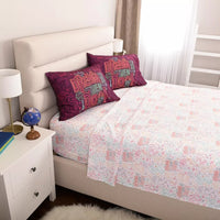 Disney Princess 4 Piece Full Bedding Sheet Set for Kids - Flat Sheet, Fitted Sheet and 2 Pillowcases