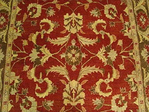 Exclusive Chobi Zeigler Mahal Traditional Designed Area Rugs Vege Dyed Hand Knotted Carpet (8.1 x 5.10)'