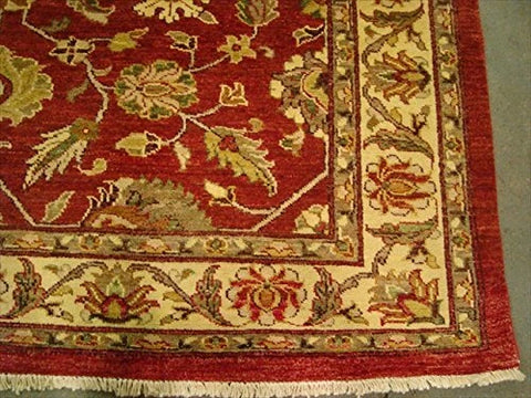 Exclusive Rare Chobi Mahal Zeigler Vege Dyed Traditional Area Rug Hand Knotted Carpet (9.7 x 7.11)'