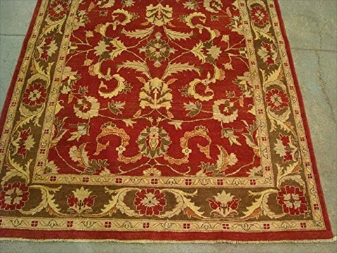 Exclusive Chobi Zeigler Mahal Traditional Designed Area Rugs Vege Dyed Hand Knotted Carpet (8.1 x 5.10)'