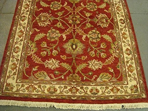 Chobi Zeigler Mahal Exclusive Designed Rare Vege Dyed Area Rugs Hand Knotted Carpet (7.4 x 5.6)'