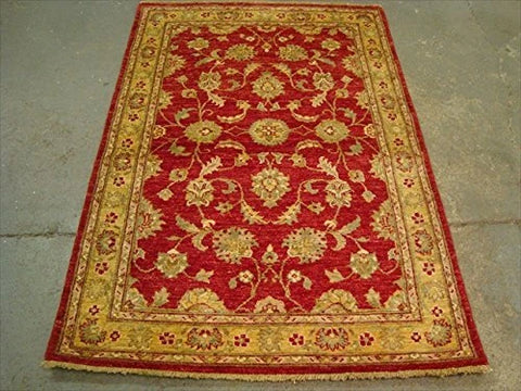 Exclusive Chobi Mahal Zeigler Vege Dyed Rare Area Rug Hand Knotted Carpet (6.1 x 4.1)'