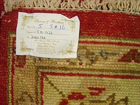 Gorgeous Rare Chobi Zeigler Mahal Vegetable Dyed Area Rugs Hand Knotted Carpet (8.1 x 5.7)'
