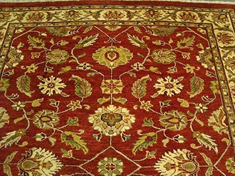 Exclusive Rare Chobi Mahal Zeigler Vege Dyed Traditional Area Rug Hand Knotted Carpet (9.7 x 7.11)'