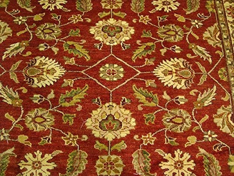 Exclusive Rare Chobi Mahal Zeigler Vege Dyed Traditional Area Rug Hand Knotted Carpet (9.7 x 7.11)'