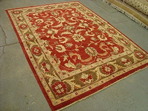 Exclusive Chobi Zeigler Mahal Traditional Designed Area Rugs Vege Dyed Hand Knotted Carpet (8.1 x 5.10)'