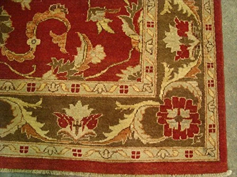 Exclusive Chobi Zeigler Mahal Traditional Designed Area Rugs Vege Dyed Hand Knotted Carpet (8.1 x 5.10)'