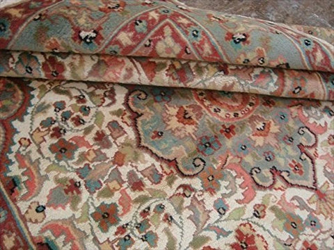 Awesome Gultarash Medallion Rectangle Area Rugs Wool Silk Hand Knotted Carpet (6 x 4)'
