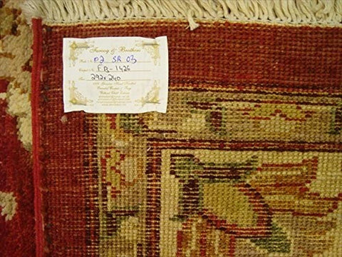 Exclusive Rare Chobi Mahal Zeigler Vege Dyed Traditional Area Rug Hand Knotted Carpet (9.7 x 7.11)'