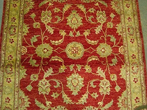 Exclusive Chobi Mahal Zeigler Vege Dyed Rare Area Rug Hand Knotted Carpet (6.1 x 4.1)'